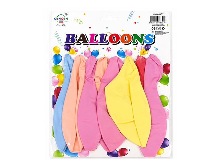 Pack 8 globos 18 pulgadas colores pasteles